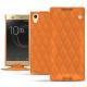 Housse cuir Sony Xperia XA1 Ultra - Orange - Couture ( Nappa - Pantone 1495U ) 