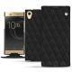 가죽 커버 Sony Xperia XA1 Ultra - Ebène - Couture ( Sleek P C12 - Black ) 