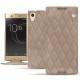 Housse cuir Sony Xperia XA1 Ultra - Taupe vintage - Couture
