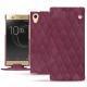 Housse cuir Sony Xperia XA1 Ultra - Prune vintage - Couture