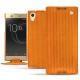 Custodia in pelle Sony Xperia XA1 Ultra - Abaca arancio