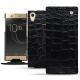 Funda de piel Sony Xperia XA1 Ultra - Crocodile nero