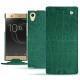 Custodia in pelle Sony Xperia XA1 Ultra - Crocodile pino