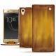 Housse cuir Sony Xperia XA1 Ultra - Doré Patine