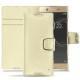 Sony Xperia XA1 Ultra leather case - Ivoire ( Sleek P C12 - White ) 