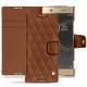 Lederschutzhülle Sony Xperia XA1 Ultra - Marron - Couture ( Nappa - Pantone 1615C ) 