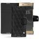 Housse cuir Sony Xperia XA1 Ultra - Ebène - Couture ( Sleek P C12 - Black ) 