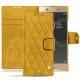Housse cuir Sony Xperia XA1 Ultra - Jaune soulèu - Couture