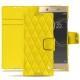 Funda de piel Sony Xperia XA1 Ultra - Jaune fluo - Couture