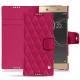 Housse cuir Sony Xperia XA1 Ultra - Rose fluo - Couture