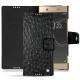 Housse cuir Sony Xperia XA1 Ultra - Autruche nero
