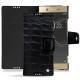 Sony Xperia XA1 Ultra leather case - Crocodile nero