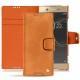 Funda de piel Sony Xperia XA1 Ultra - Mandarine vintage ( Pantone 165C ) 