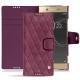 Housse cuir Sony Xperia XA1 Ultra - Prune vintage - Couture