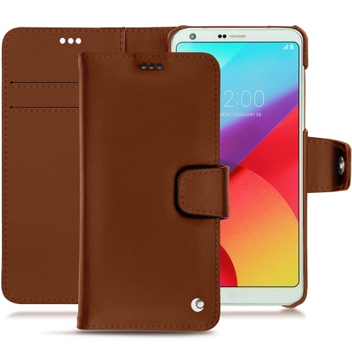 レザーケース LG G6Marron ( Nappa - Pantone #8B4720 ) 