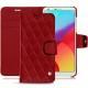 Capa em pele LG G6 - Rouge - Couture ( Nappa - Pantone 199C ) 
