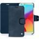 Capa em pele LG G6 - Jean vintage ( Roughtcut - Pantone 285U  ) 