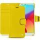 Housse cuir LG G6 - Jaune fluo