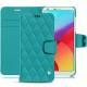 Capa em pele LG G6 - Bleu fluo - Couture
