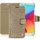LG G6 leather case - Autruche desert