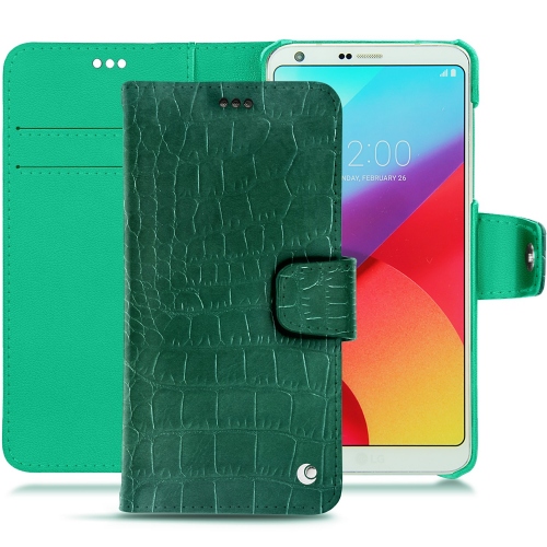 Protections haut de gamme (étui, housse, coque) pour LG G6 par NoreveCrocodile pino ( Pantone #173F35 ) 