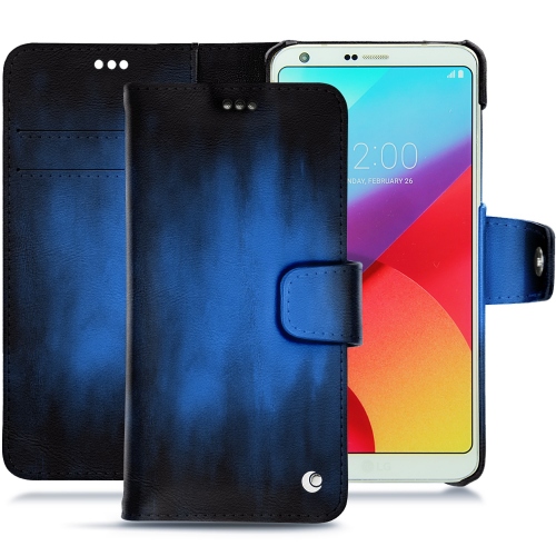 Capa em pele LG G6Bleu Patine