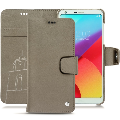 Custodia in pelle LG G6Darboun sabla ( Pantone #BCB1A1 )