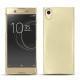 Coque cuir Sony Xperia XA1 Ultra - Beige ( Nappa - Pantone 7502C ) 
