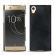 Coque cuir Sony Xperia XA1 Ultra - Dark vintage ( Roughtcut - Black#5256 ) 
