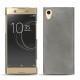 Sony Xperia XA1 Ultra leather cover - Acier vintage ( Pantone 403C ) 