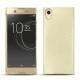 レザーケース Sony Xperia XA1 Ultra - Ivoire ( Sleek P C12 - White ) 
