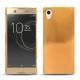 Funda de piel Sony Xperia XA1 Ultra - Or Maïa ( Pantone 871C ) 