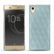 レザーケース Sony Xperia XA1 Ultra - Bleu ciel - Couture ( Nappa - Pantone 277C ) 