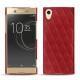 Custodia in pelle Sony Xperia XA1 Ultra - Rouge - Couture ( Nappa - Pantone 199C ) 