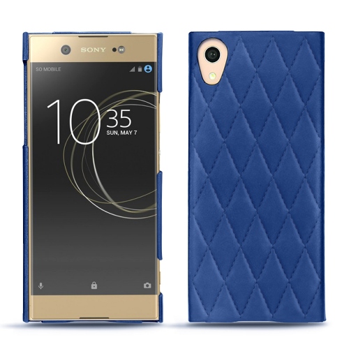가죽 커버 Sony Xperia XA1 UltraBleu océan - Couture ( Nappa - Pantone #15458a) 