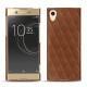 Capa em pele Sony Xperia XA1 Ultra - Marron - Couture ( Nappa - Pantone 1615C ) 
