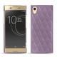 Sony Xperia XA1 Ultra leather cover - Lilas - Couture ( Nappa - Pantone 2645U ) 