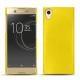 Coque cuir Sony Xperia XA1 Ultra - Jaune fluo