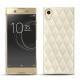 Capa em pele Sony Xperia XA1 Ultra - Blanc escumo - Couture