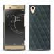 Coque cuir Sony Xperia XA1 Ultra - Blu marino - Couture