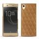 Coque cuir Sony Xperia XA1 Ultra - Castan esparciate - Couture