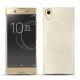 Coque cuir Sony Xperia XA1 Ultra - Blanc escumo