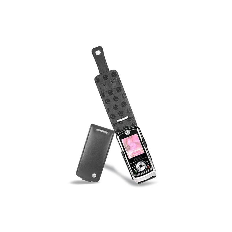 Custodia in pelle Motorola RIZR Z6  - Noir ( Nappa - Black ) 