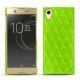 Sony Xperia XA1 Ultra leather cover - Vert fluo - Couture