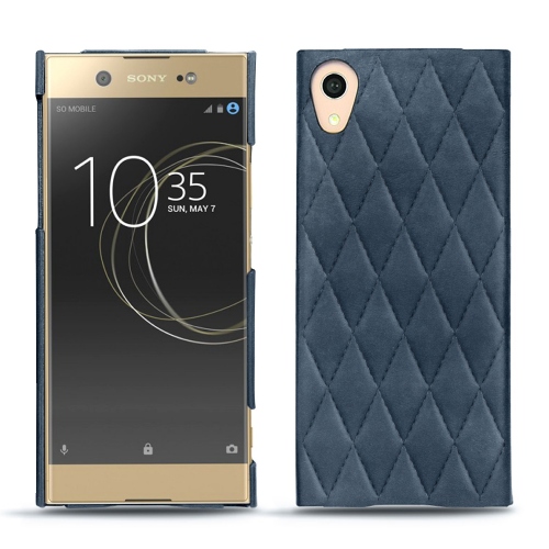 가죽 커버 Sony Xperia XA1 UltraJean vintage - Couture ( Pantone #2f414f  ) 