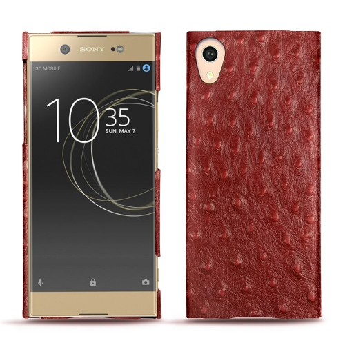 Custodia in pelle Sony Xperia XA1 UltraAutruche ciliegia ( Pantone #a4343a ) 