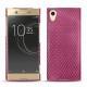 Coque cuir Sony Xperia XA1 Ultra - Serpent ciclamino