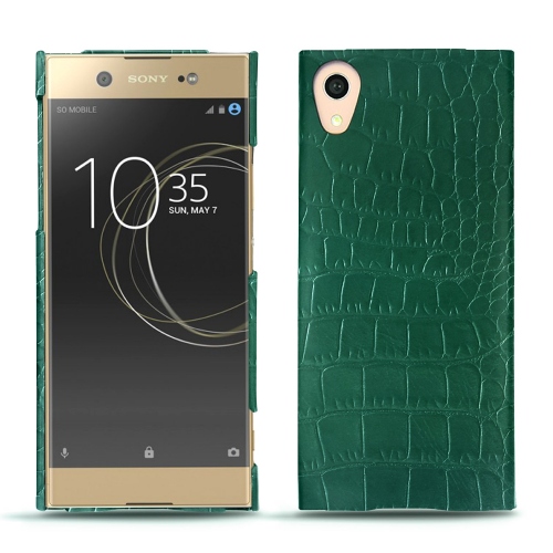 Lederschutzhülle Sony Xperia XA1 UltraCrocodile pino ( Pantone #173F35 ) 