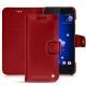HTC U11 leather case - Rouge ( Nappa - Pantone 199C ) 