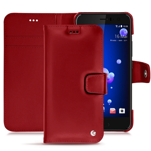 Funda de piel HTC U11Rouge ( Nappa - Pantone #d50032 ) 